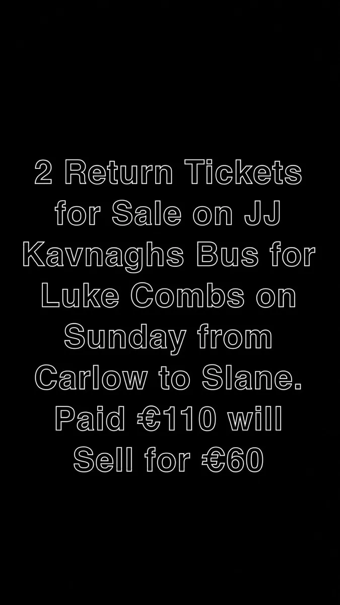Luke combs bus tickets - Image 2