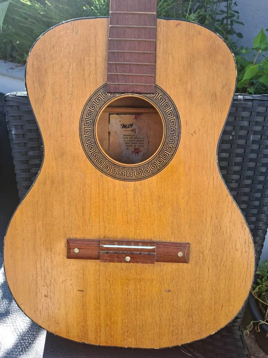 Vintage 1960's Egmond Acoustic with case - Image 1