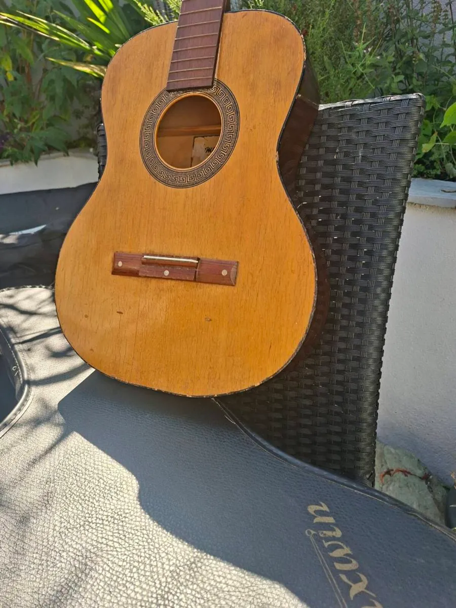 Vintage 1960's Egmond Acoustic with case - Image 2