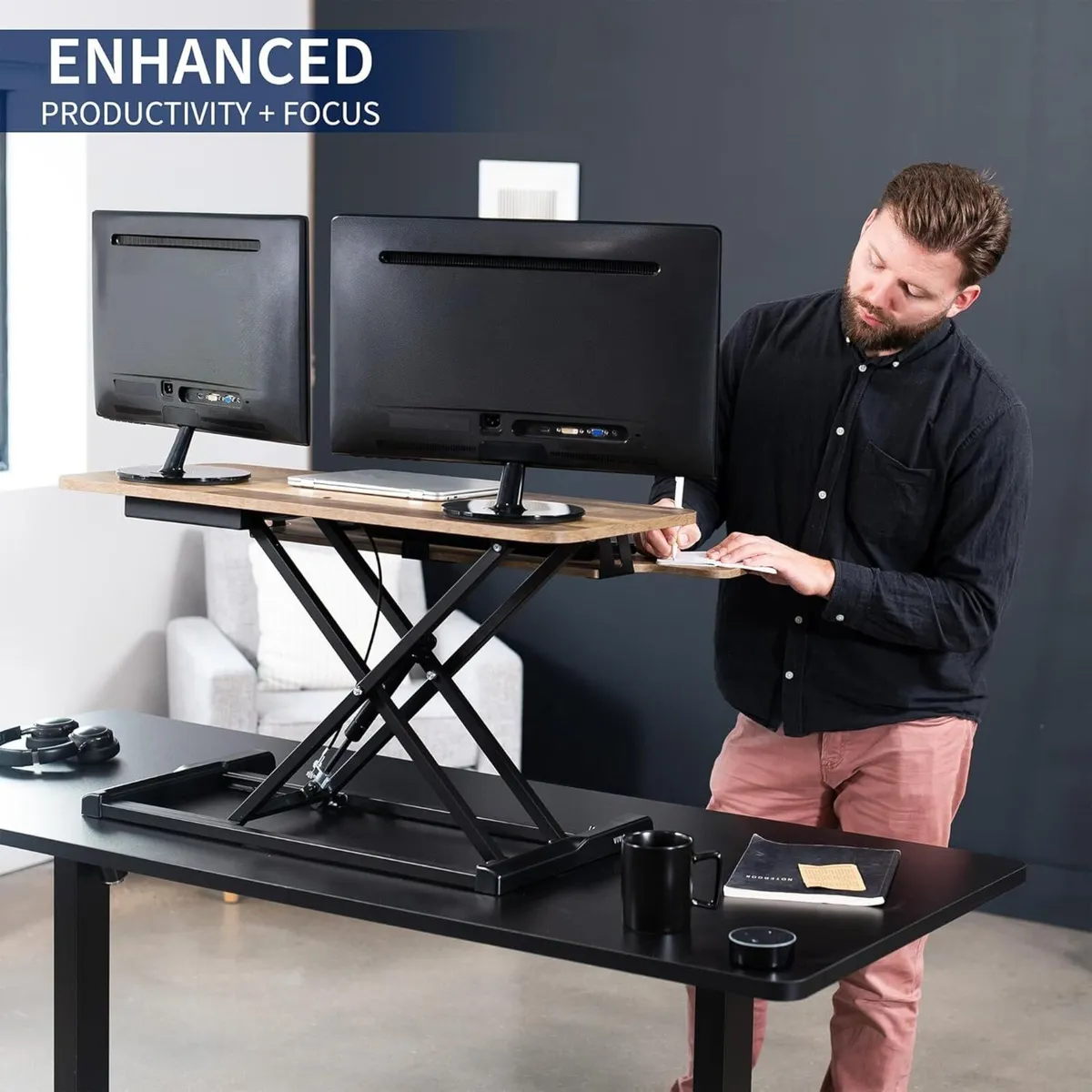 Desk Converter K Series Height Adjustable Sit - Image 4