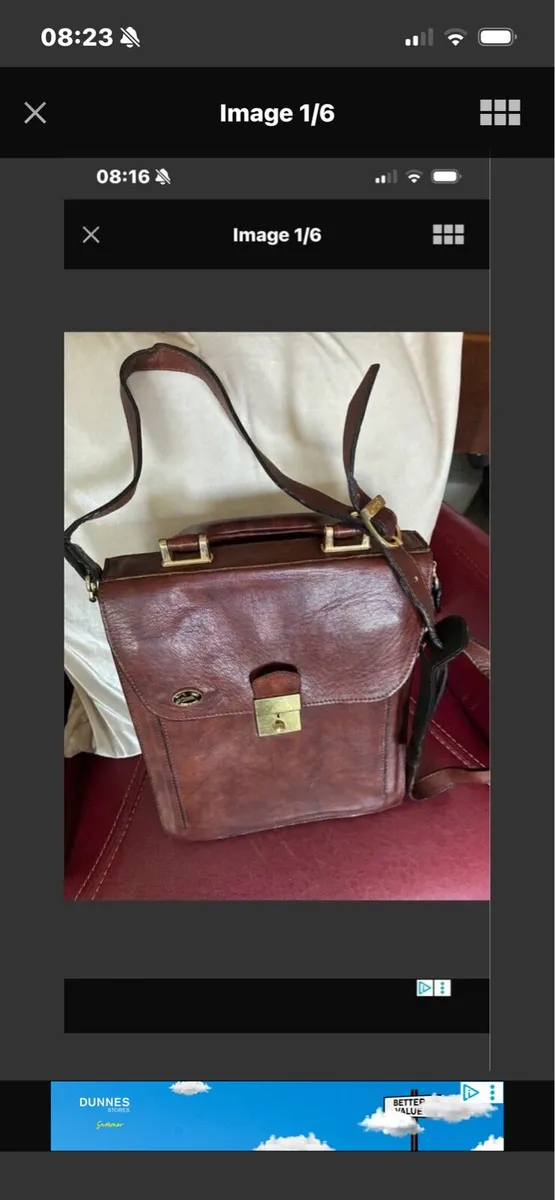 GIUDI Quality Leather Shoulder Bag - Image 1