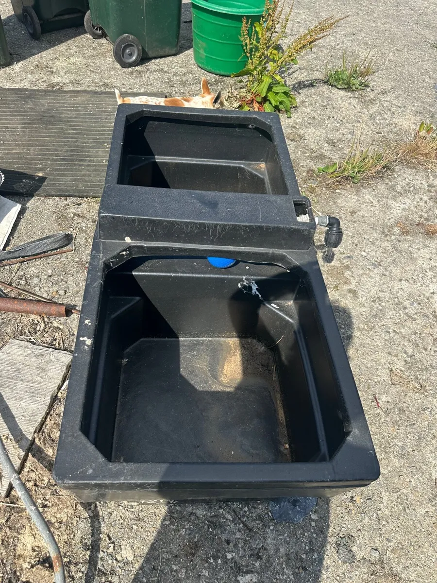 2 Water Tanks JFC  and 2 Water or Feed Bins Sturdy - Image 1