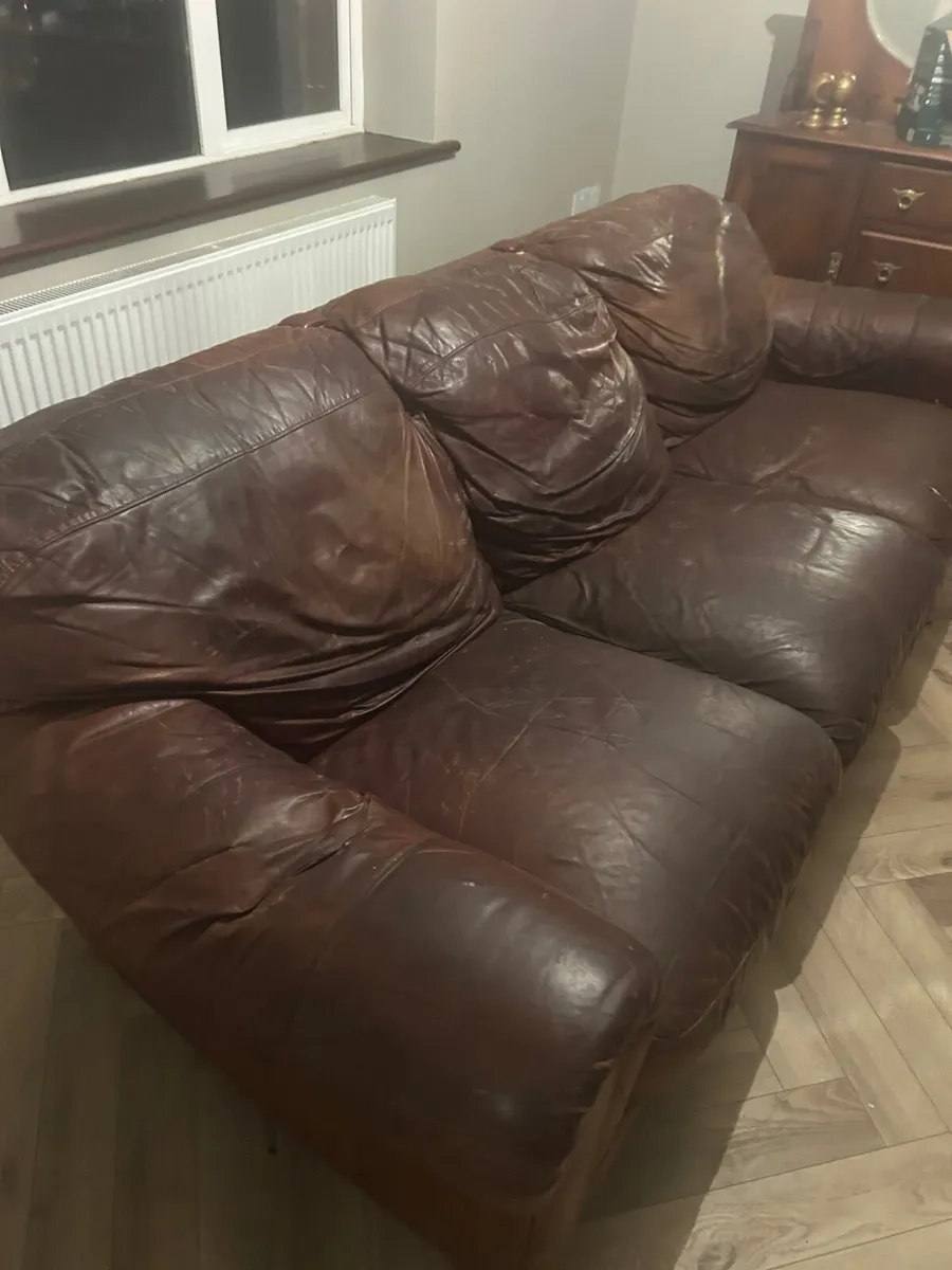 Leather Couch - Image 1