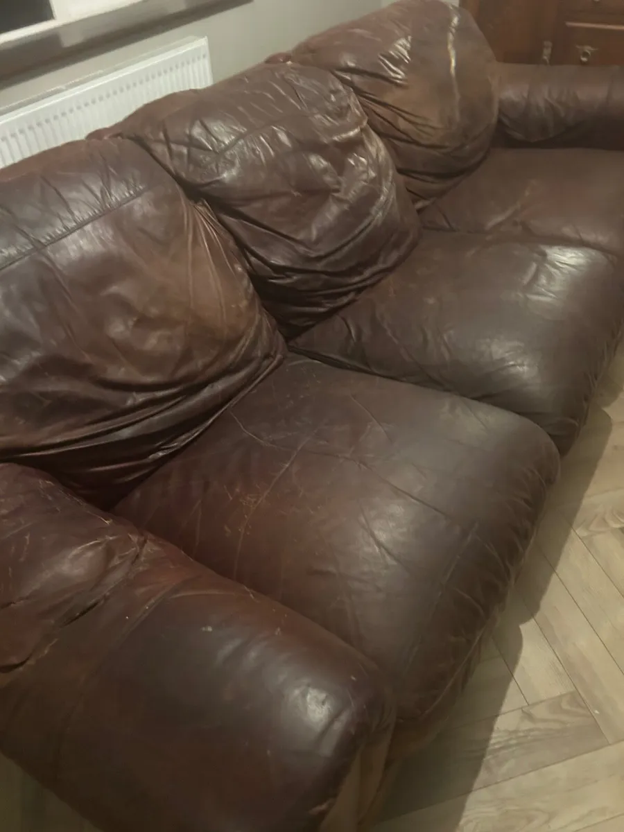Leather Couch - Image 2