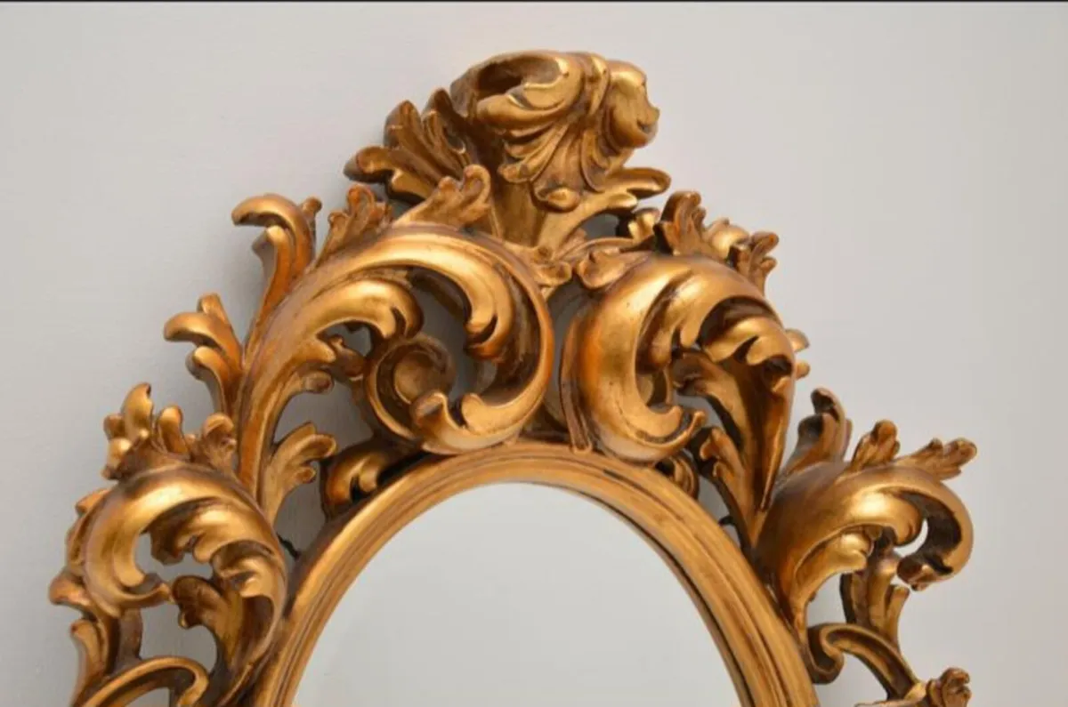 Vintage French Rococo Mirror - Image 3