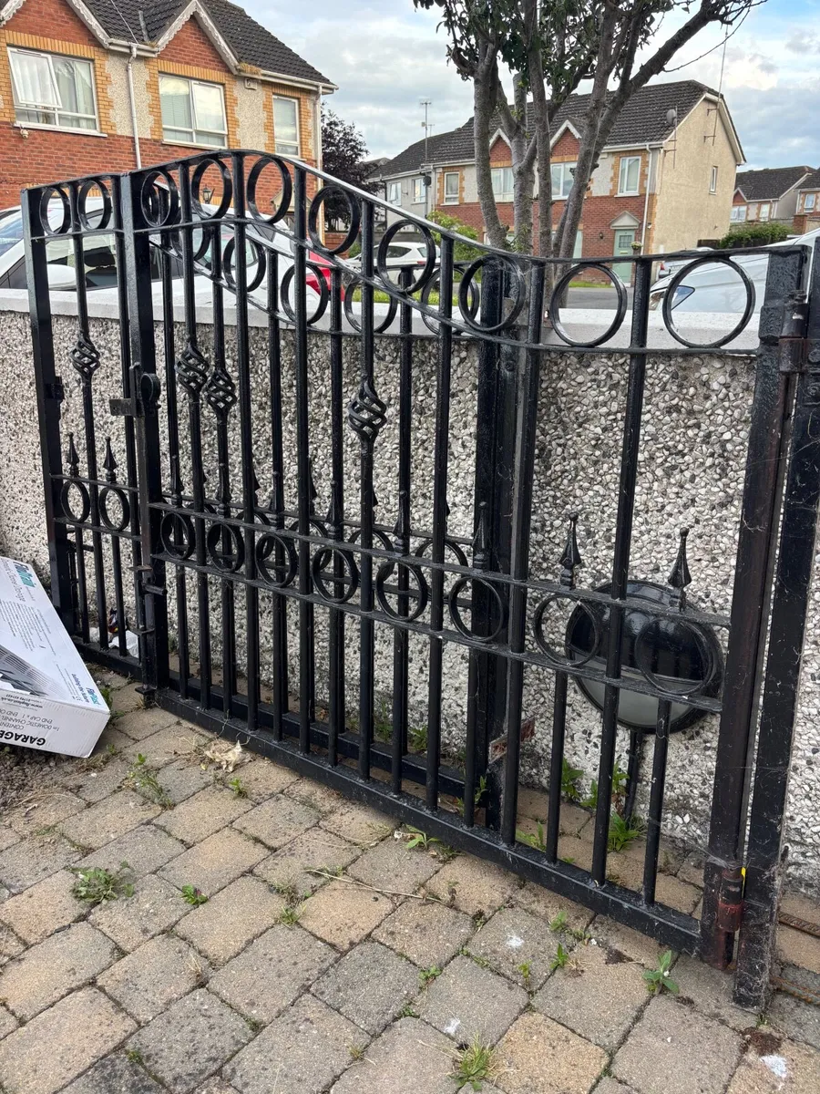 Black steel gates - Image 4