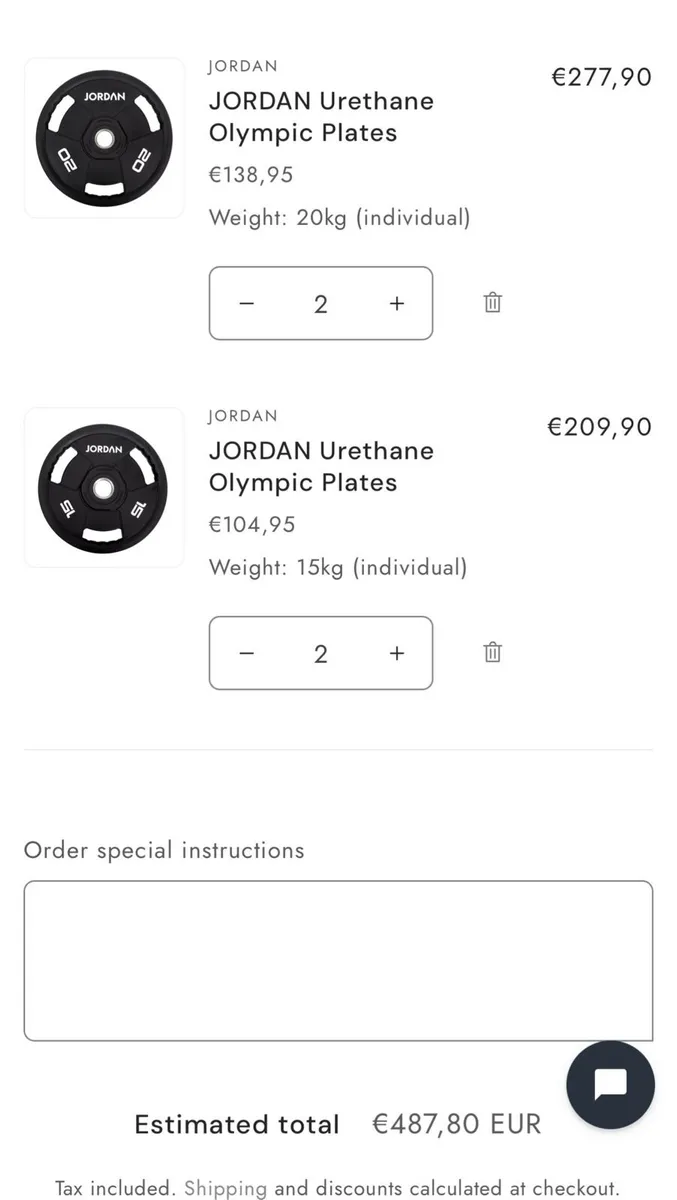 Jordan Classic Urethane Olympic Weights - Image 2