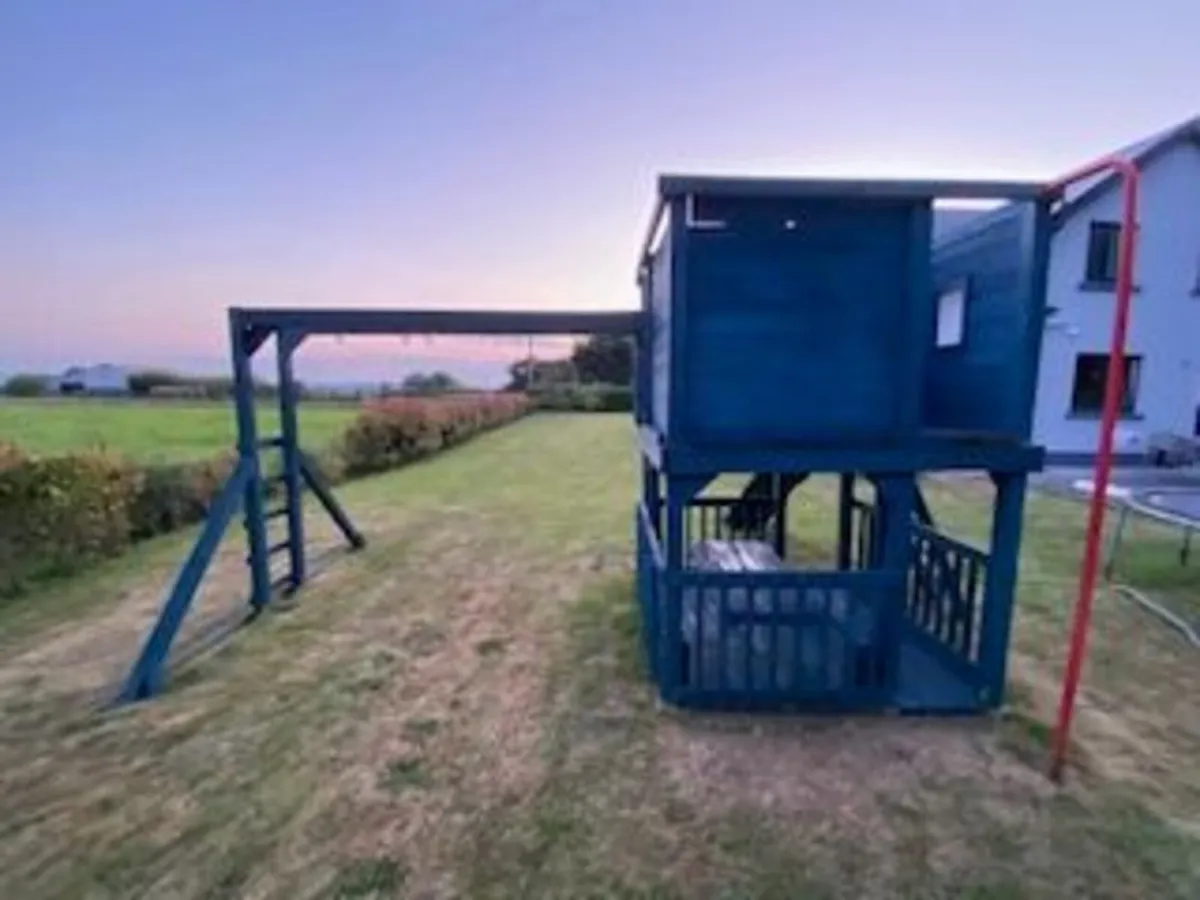 Blue Wooden Playhouse - Image 3