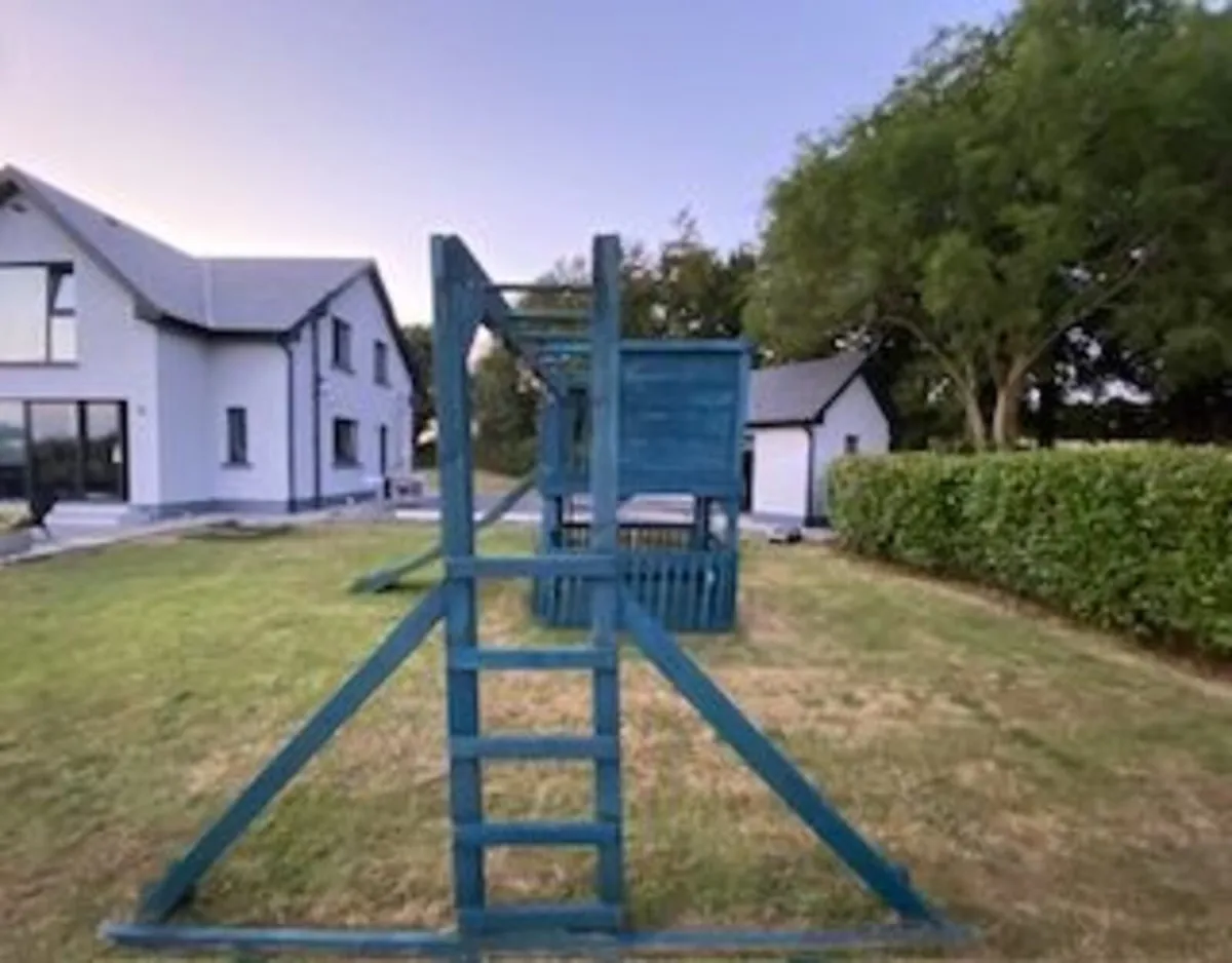 Blue Wooden Playhouse - Image 4