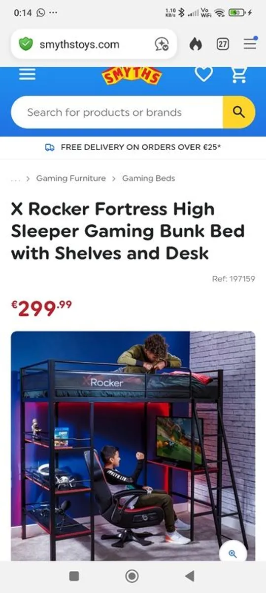 X Rocker Gaming - Single Bed - Image 4