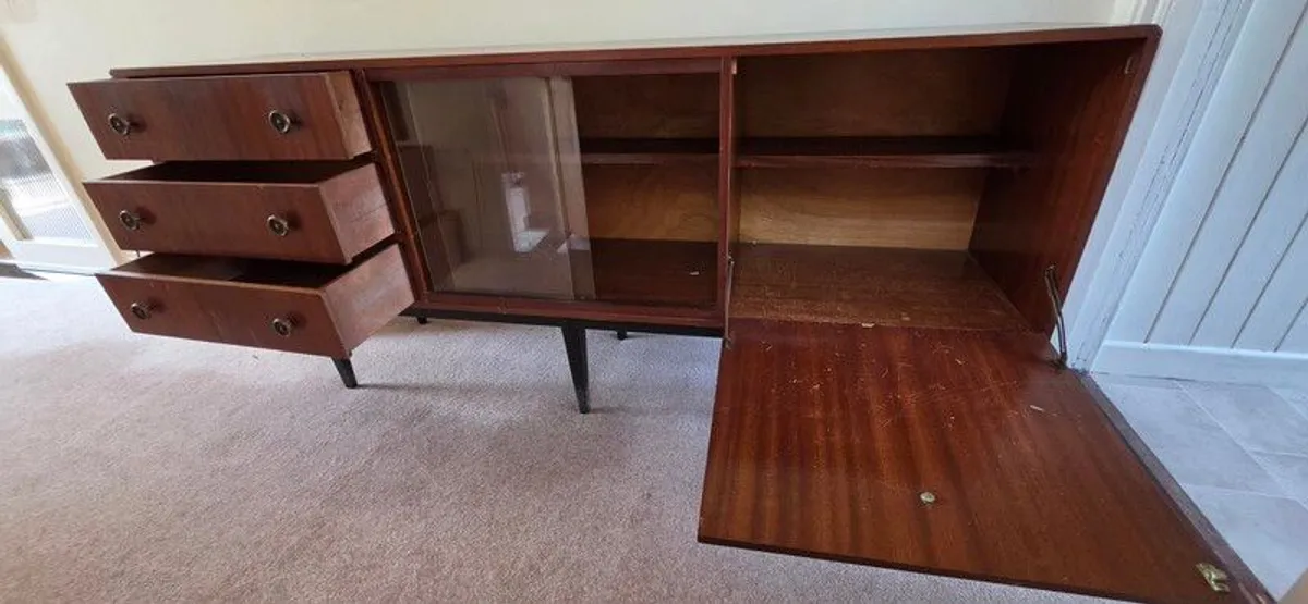 Large Vintage Sideboard Drinks Cabinet 1960s - Image 2