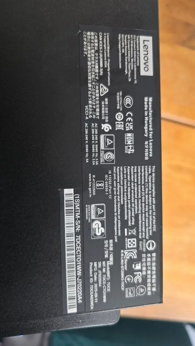 NEW SERVER Lenovo ThinkSystem ST250 V3 Xeon E-2436 32GB VAT Invoice - Image 4