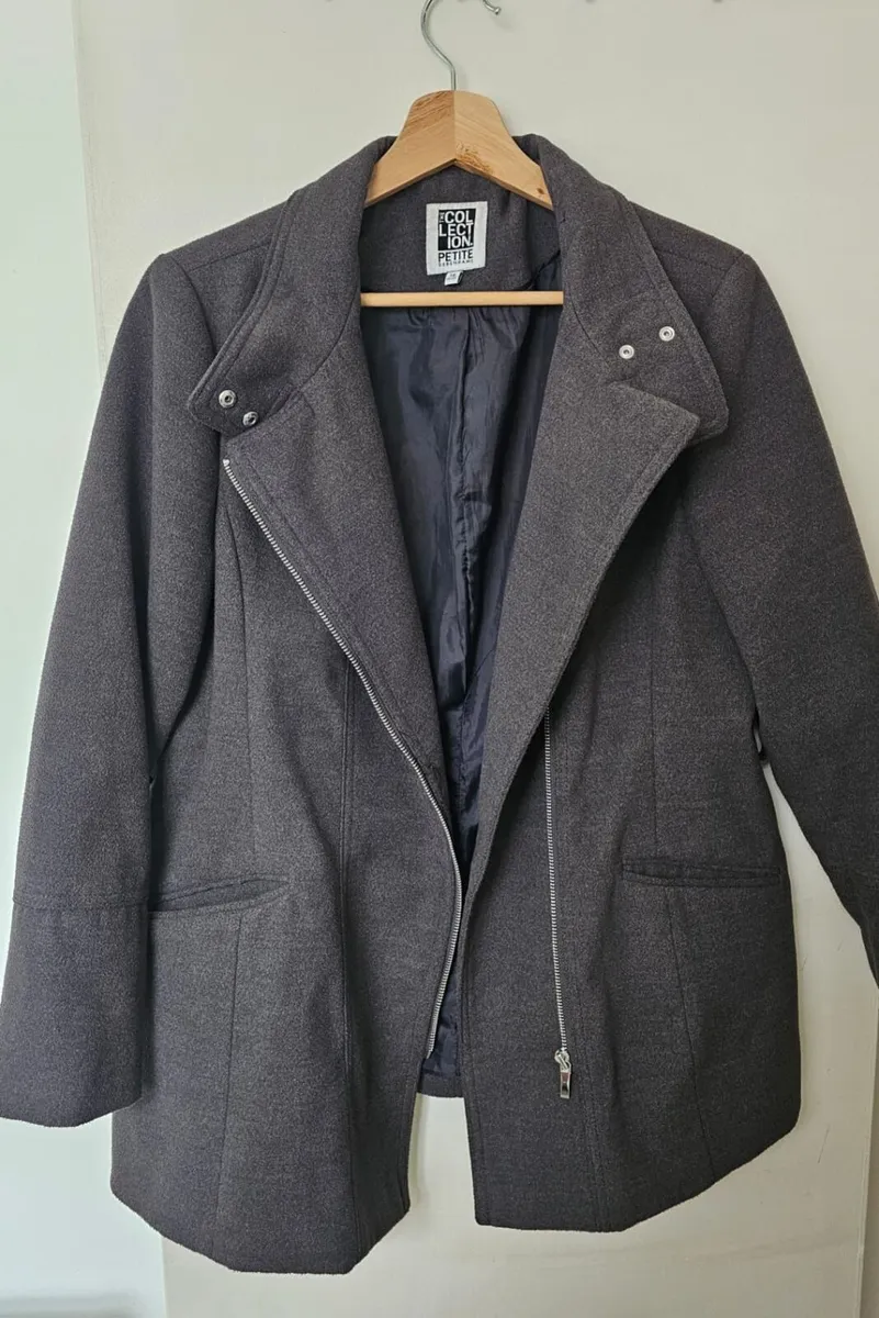Debenhams Women's Grey BCoat Jacket Fashion B - Image 2