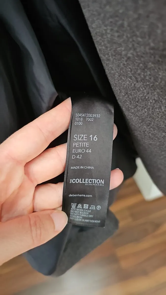 Debenhams Women's Grey BCoat Jacket Fashion B - Image 4