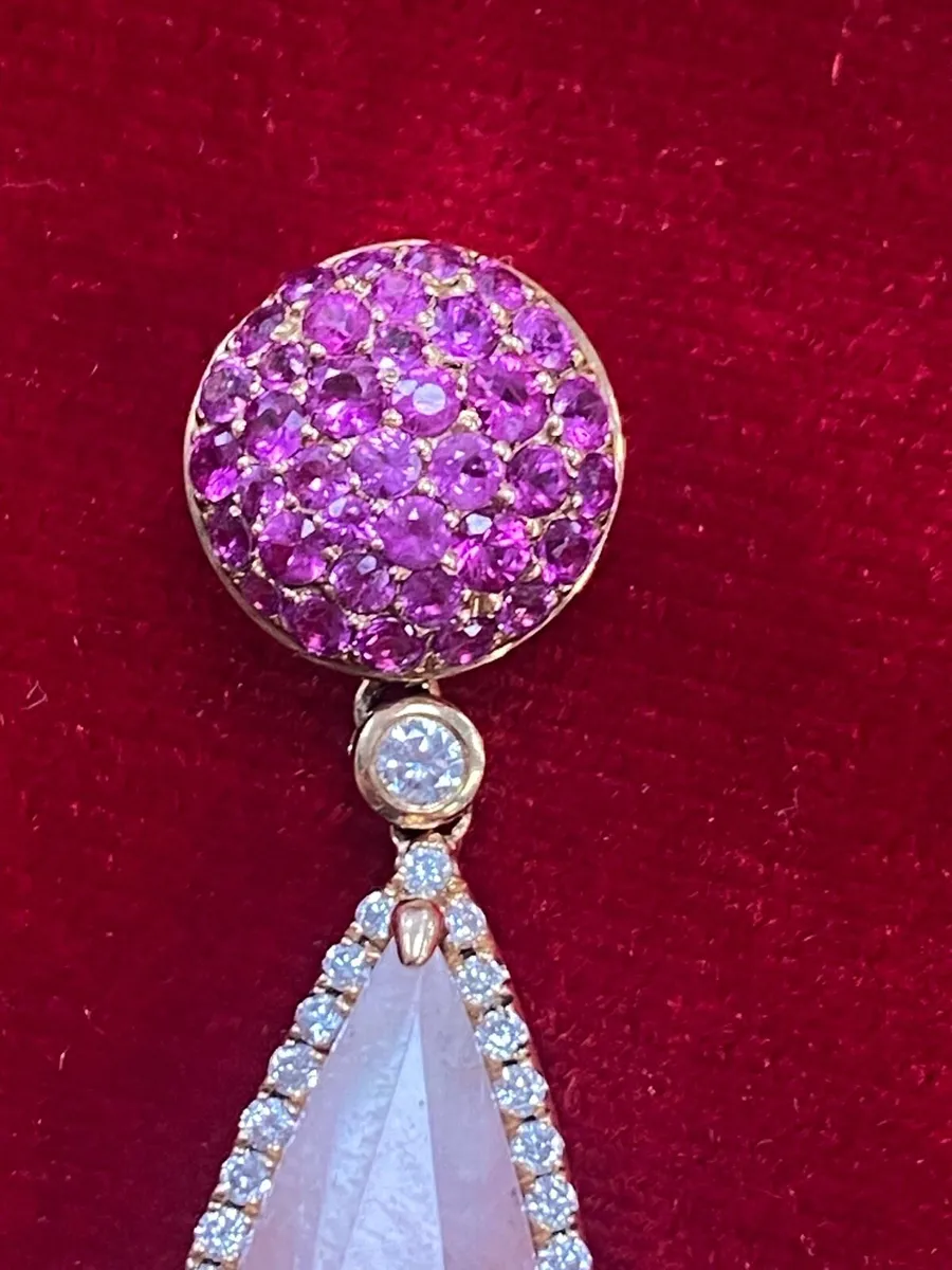 Vintage Rose Quartz Fob - Image 3