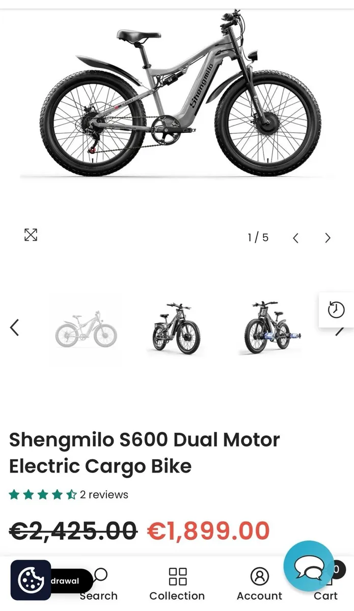 New Shengmilo S600 dual motor electric bicycle - Image 4