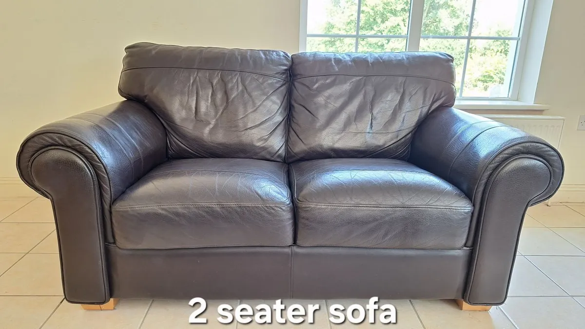 Leather sofa - 2 seater