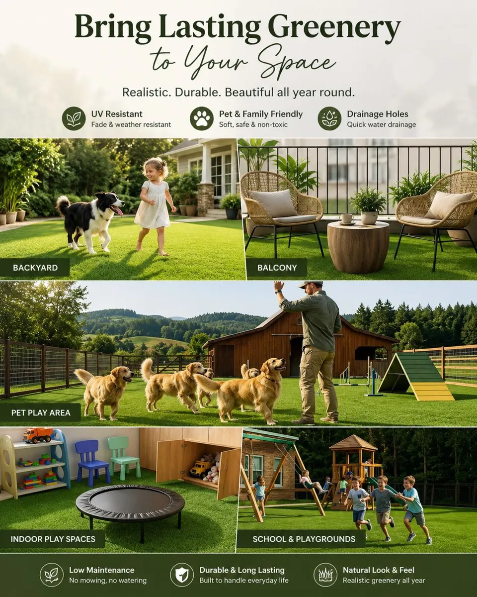 Premium Artificial Grass 15 x 7 ft 35 mm - Image 2