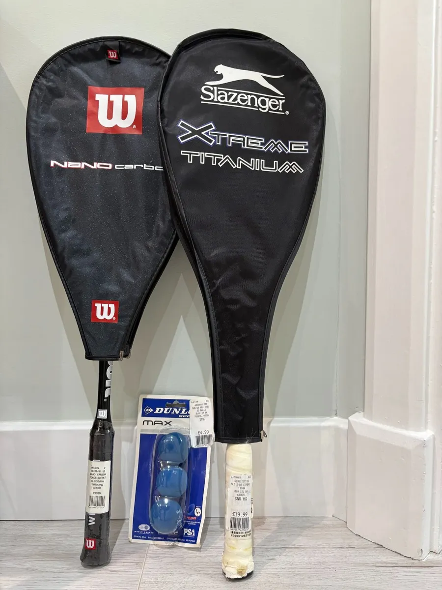2 Squash Rackets - Wilson & Slazenger (brand new) - Image 2