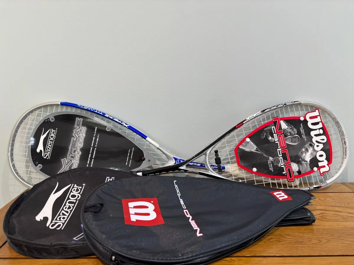 2 Squash Rackets - Wilson & Slazenger (brand new) - Image 1