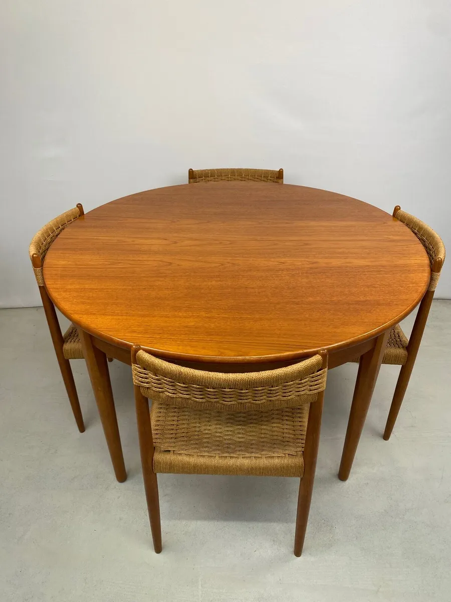 Danish Mod Century Dining Table & Chairs - Image 2