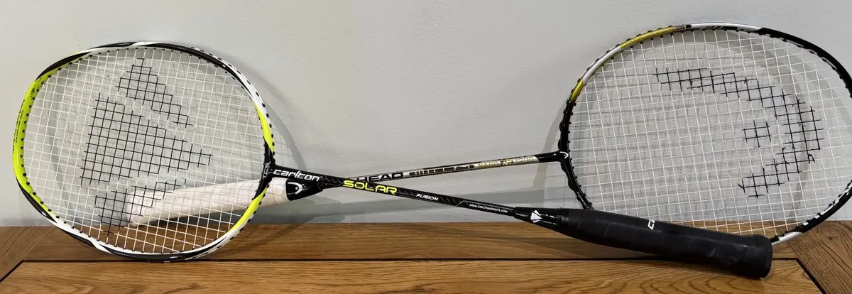 2 Badminton Rackets - Head & Carlton - Image 2