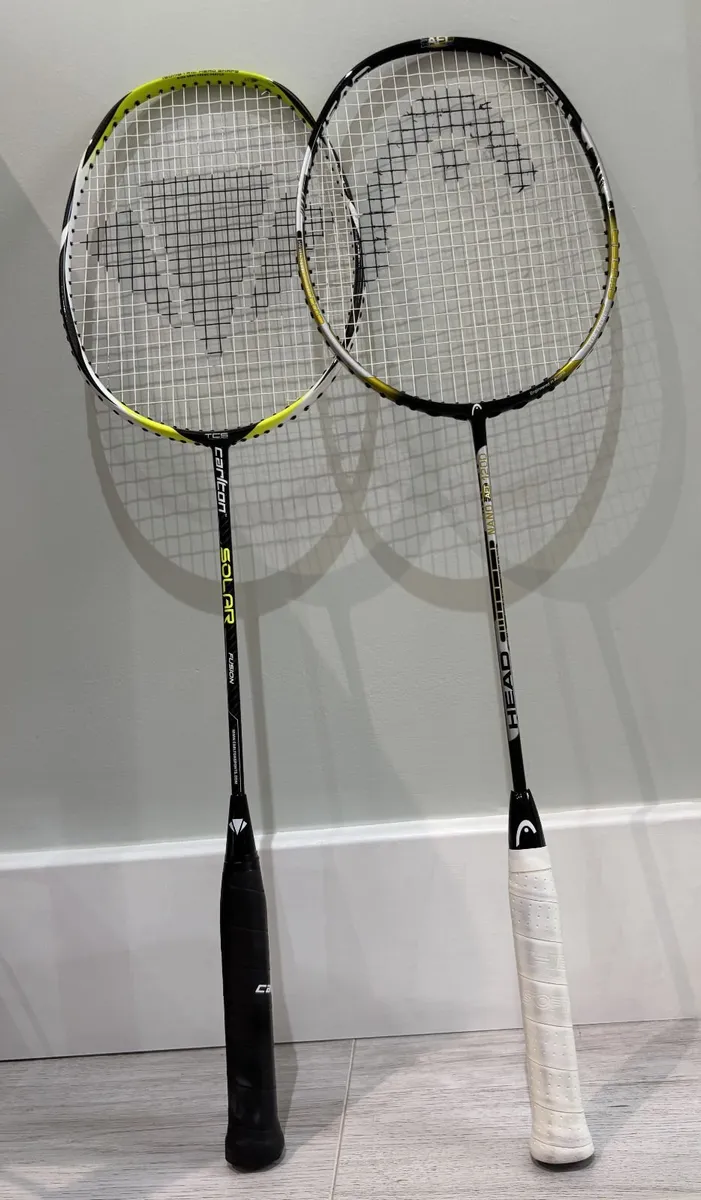 2 Badminton Rackets - Head & Carlton - Image 3