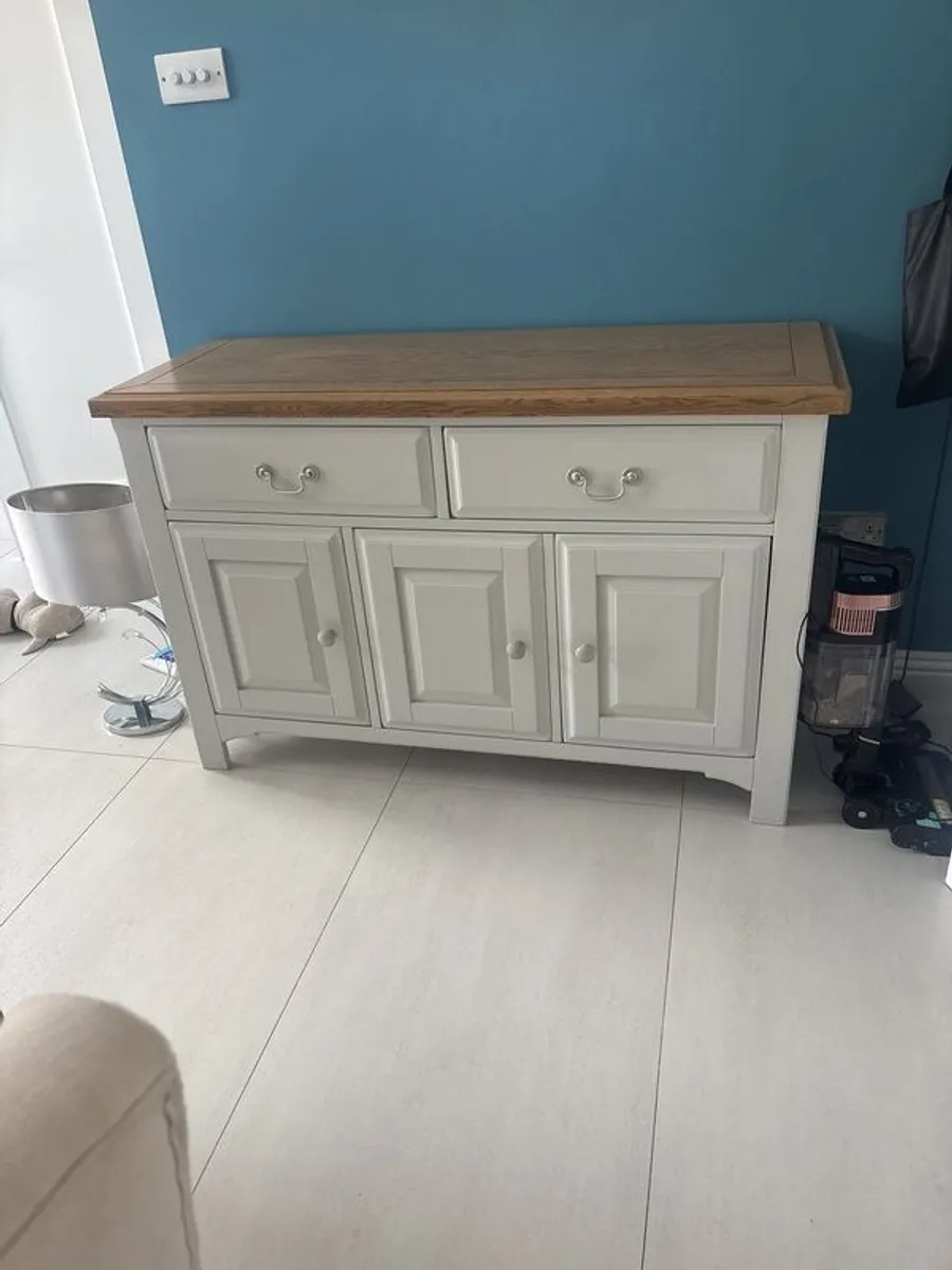 Oak and Grey aide Board / Lamp Table - Image 1