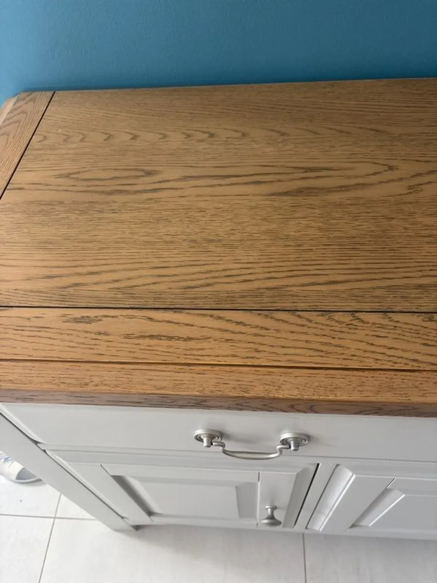 Oak and Grey aide Board / Lamp Table - Image 3