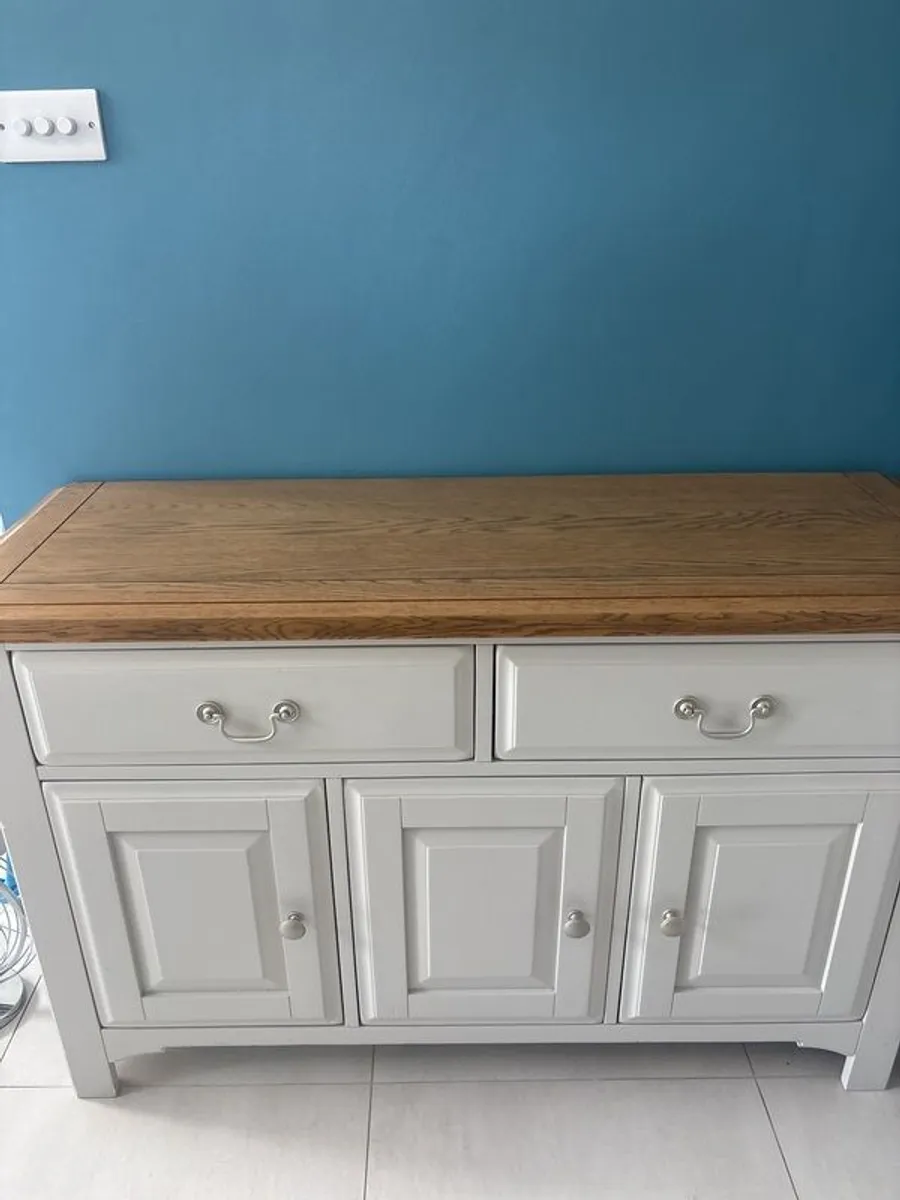 Oak and Grey aide Board / Lamp Table - Image 4