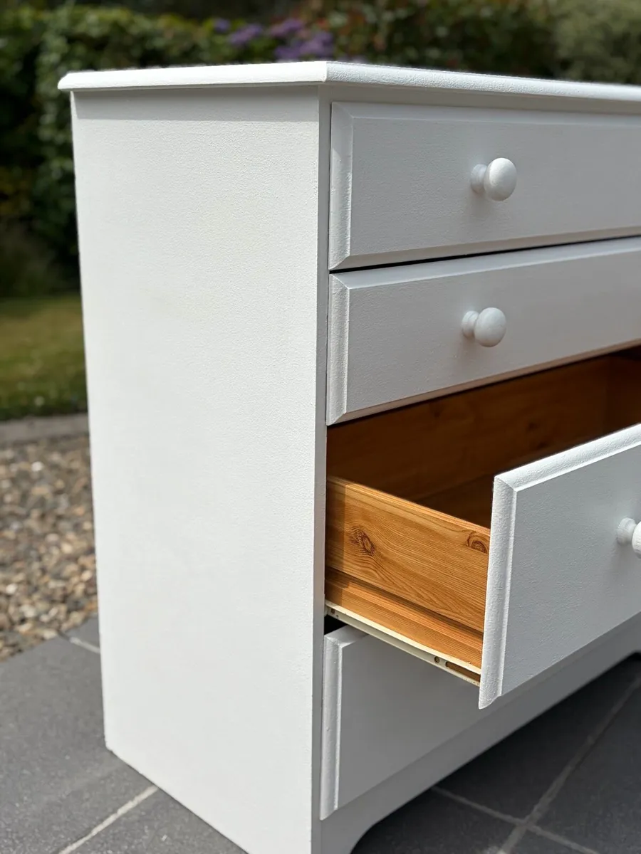 Chest of Drawers and a Locker in White - Image 3