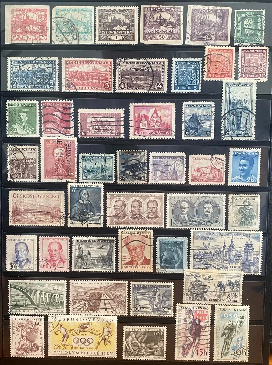 Czechoslovakian Stamp lot - Image 1