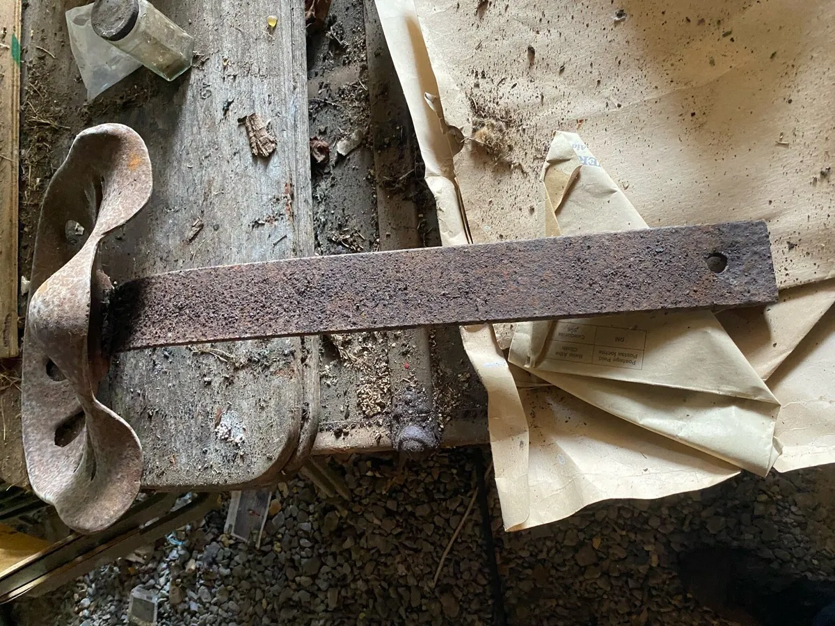 Vintage Cast Iron Farm Machine Seat - Image 3