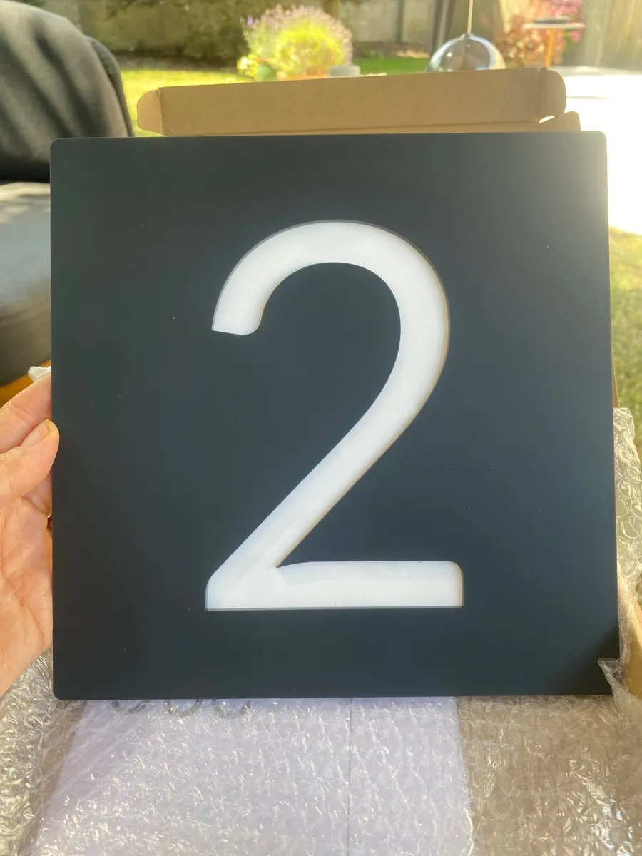 Modern anthracite grey House number 2 brand new - Image 1