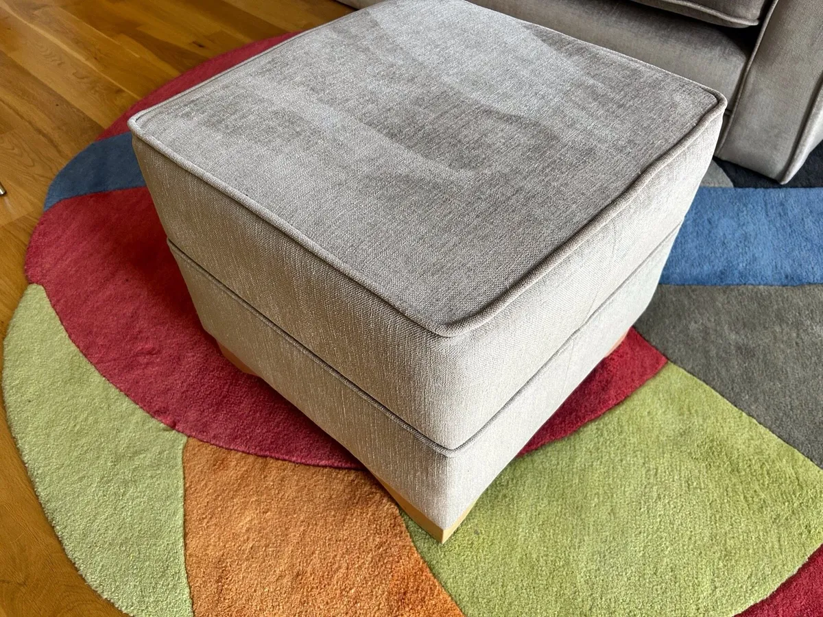 Silver/Gray 3 Seater Sofa - Image 3