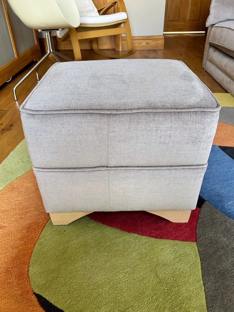 Silver/Gray 3 Seater Sofa - Image 4