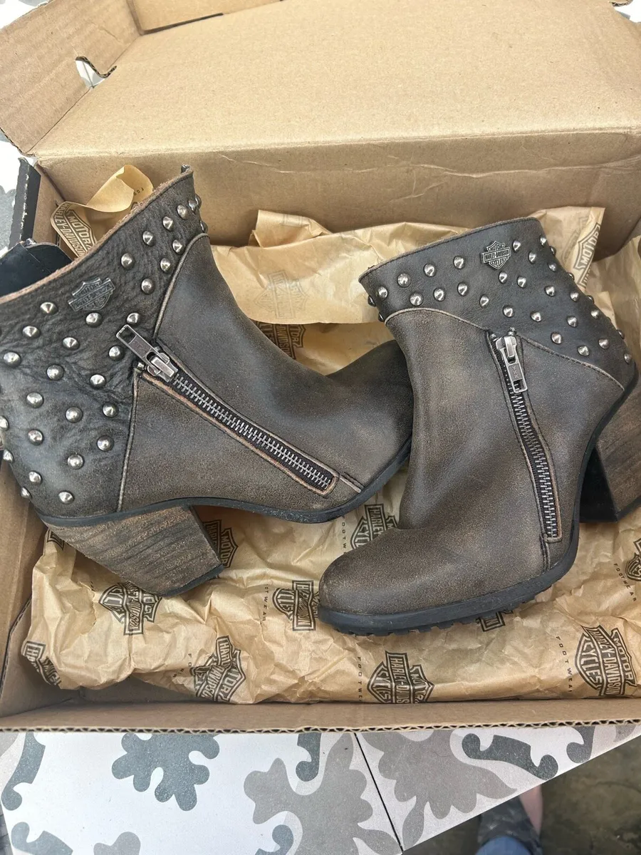 Harley Davidson ladies biker boots - Image 1