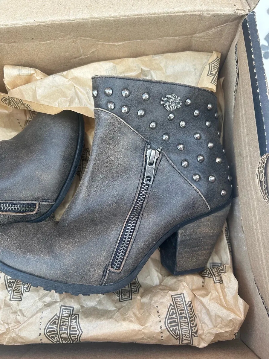 Harley Davidson ladies biker boots - Image 3