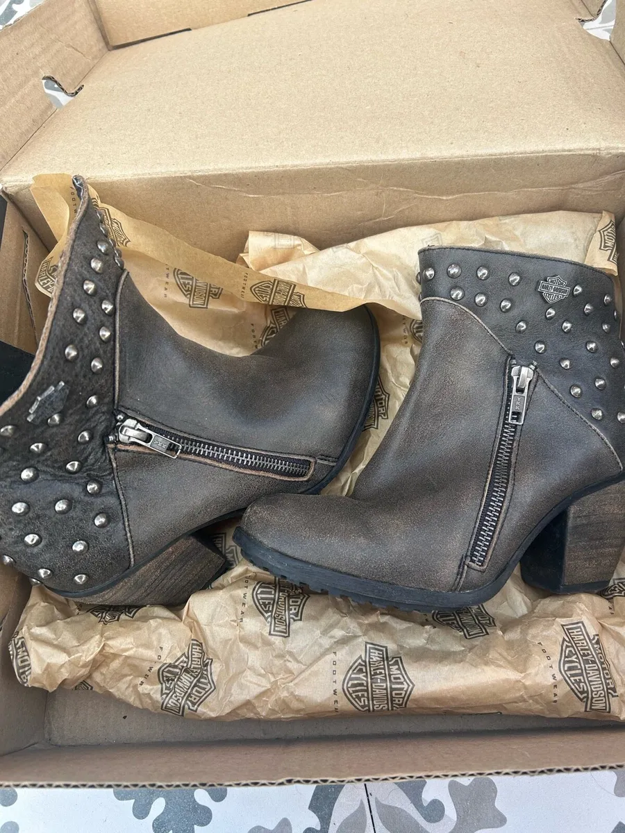 Harley Davidson ladies biker boots - Image 4