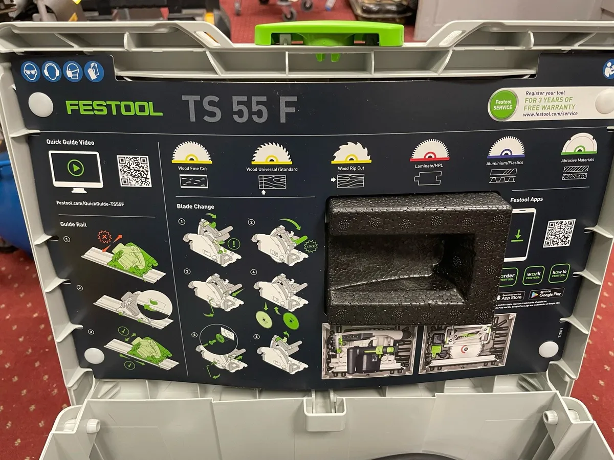 Festool Plunge Saw TS55 F including case - Image 3