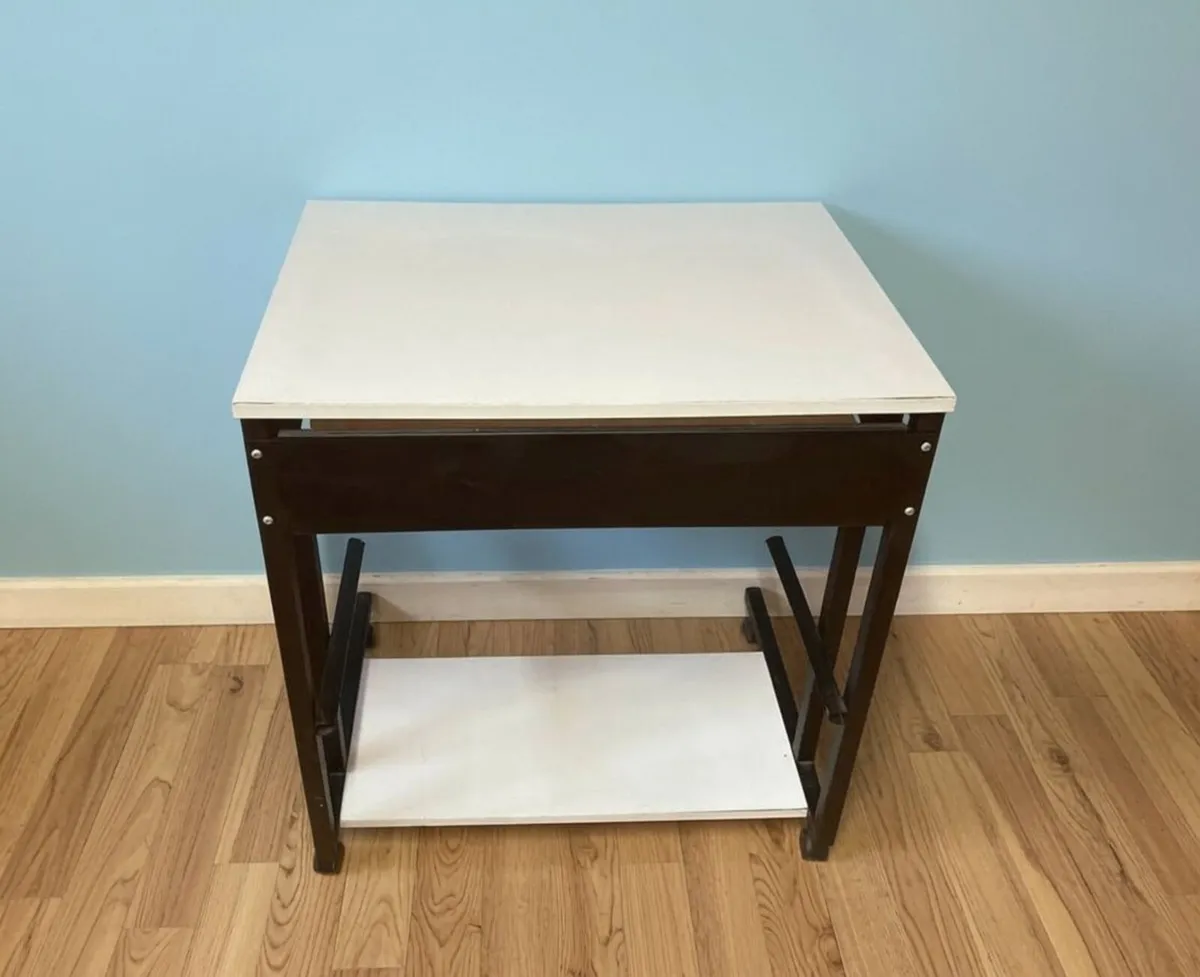 Compact Study Desk with Pull-Out Keyboard Tray - Image 4
