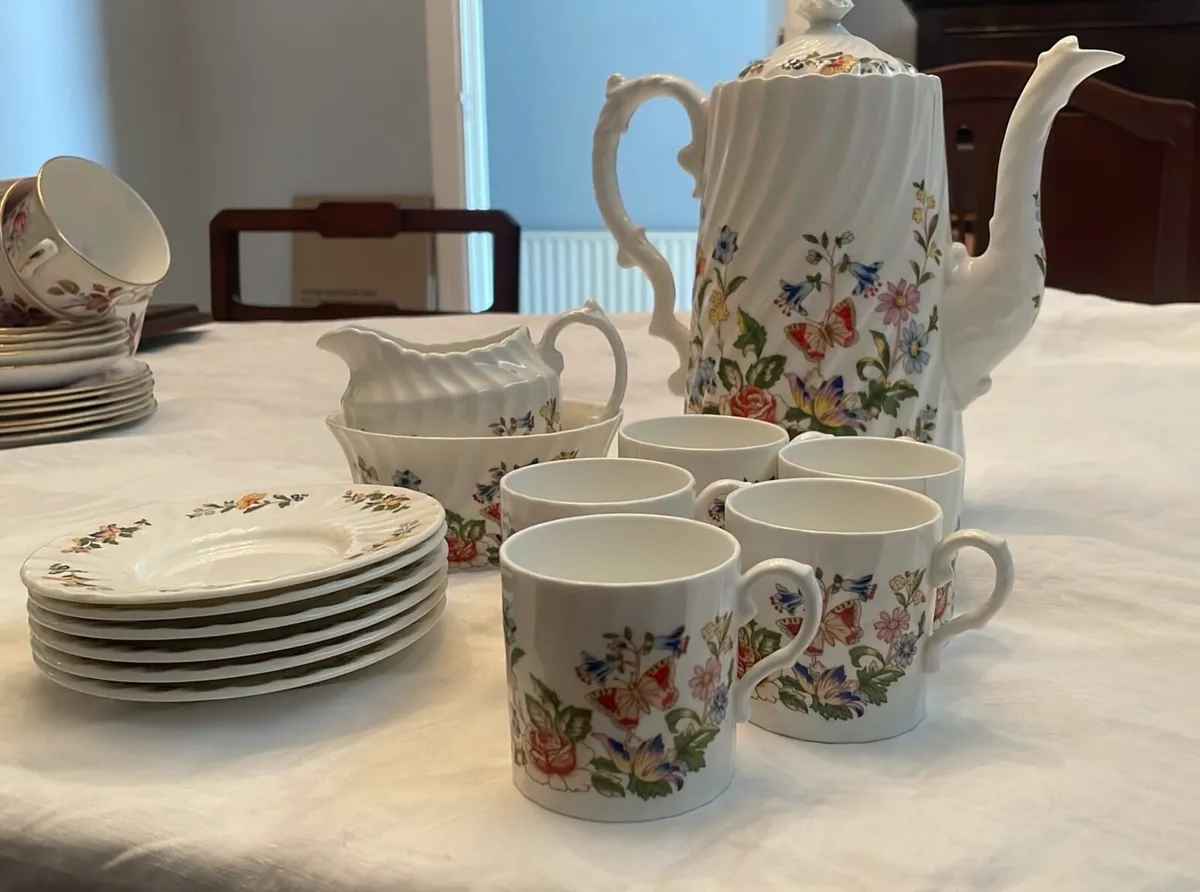 Vintage Aynsley Cottage Garden Coffee Set - Image 1