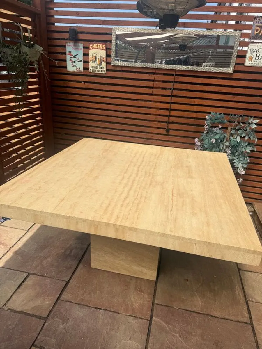 Marble table and 6 chairs - Image 2