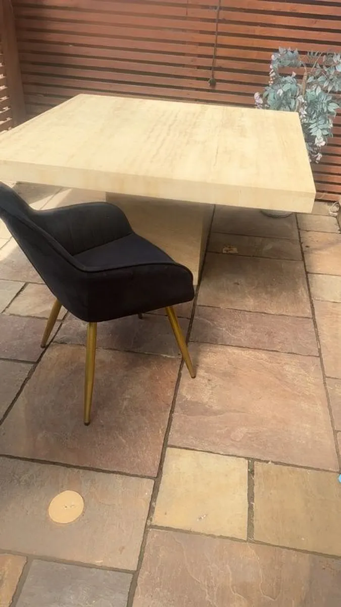 Marble table and 6 chairs - Image 3