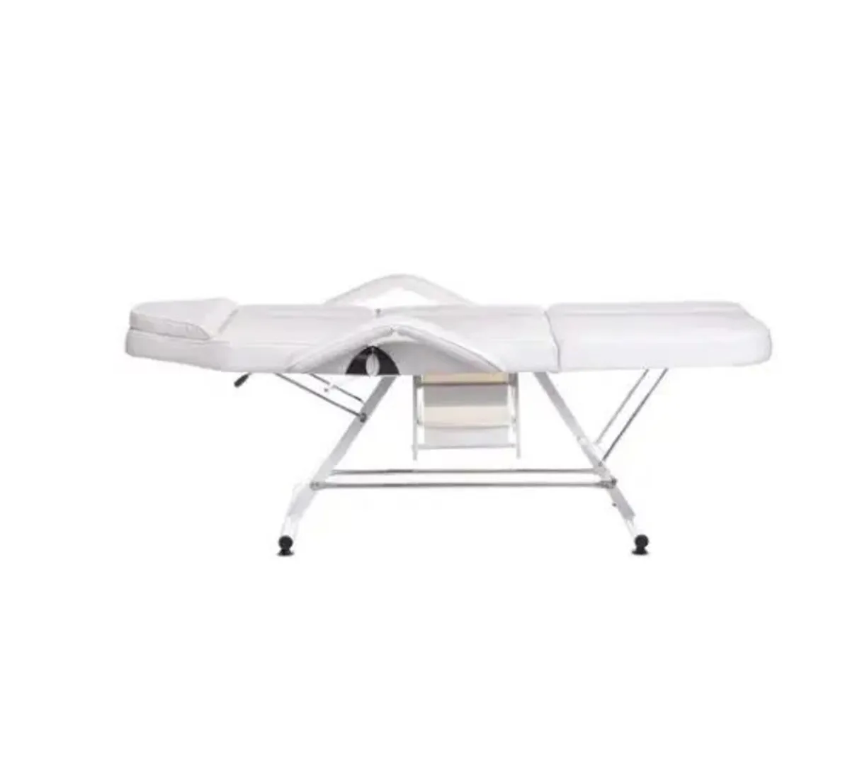 Beauty cosmetic bed chair with 2 cuvettes white bl - Image 2