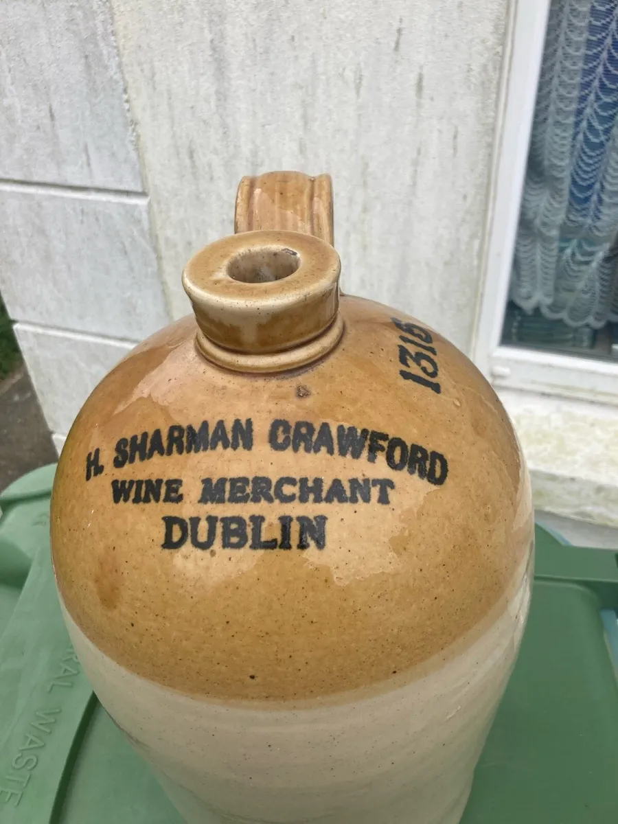 Antique Dublin stoneware bottle free postage - Image 1