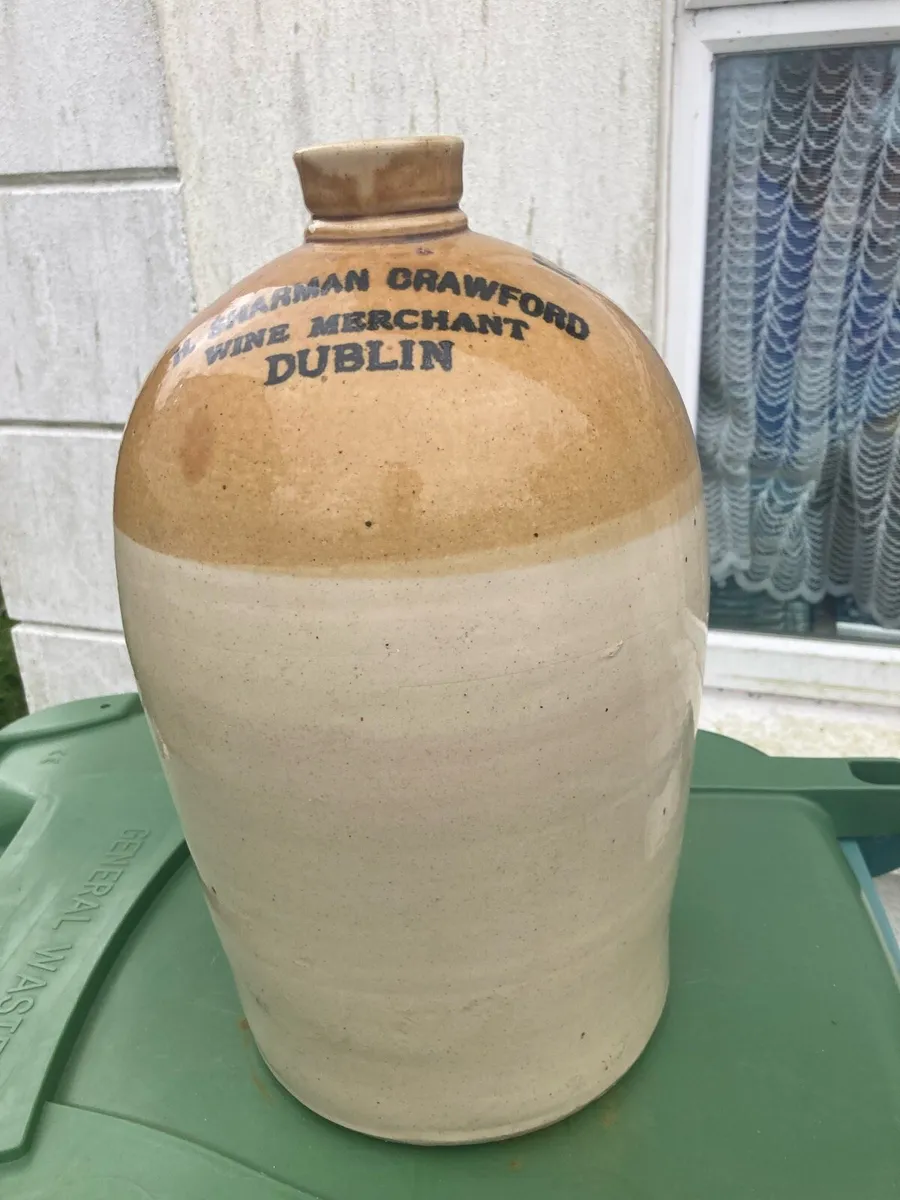 Antique Dublin stoneware bottle free postage - Image 2
