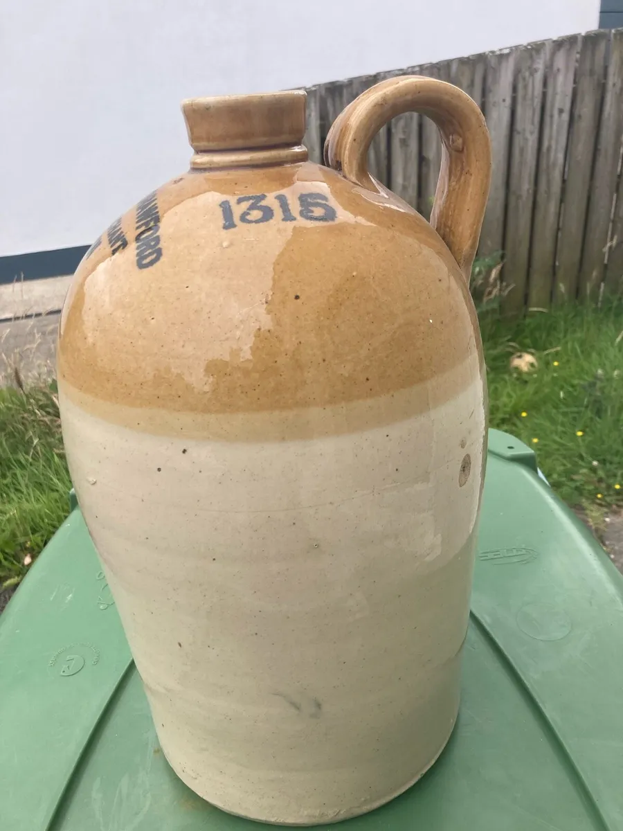 Antique Dublin stoneware bottle free postage - Image 3