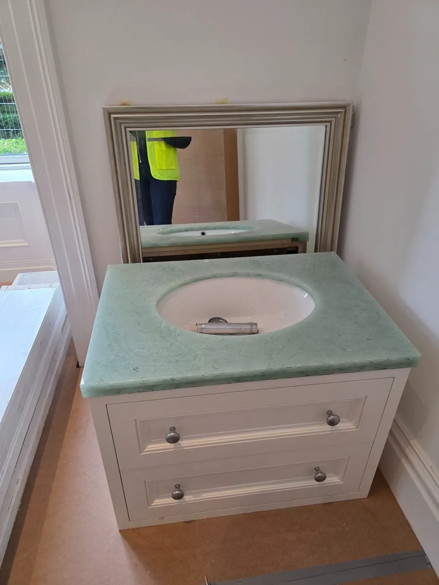 Marble Vanity Unitw with solid hardwood drawers - Image 3