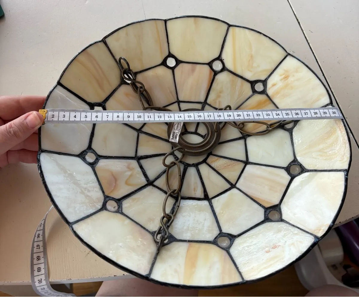 4 Vintage Tiffany Light Shades - Image 4